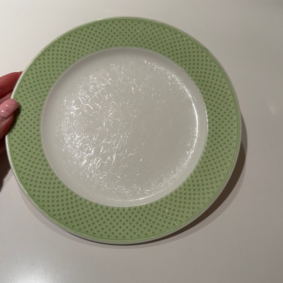 Villeroy & Boch Other - Villeroy & Boch Fine China Tipo Green Corn Dot 1 Single 8.25" Salad Plates AS IS